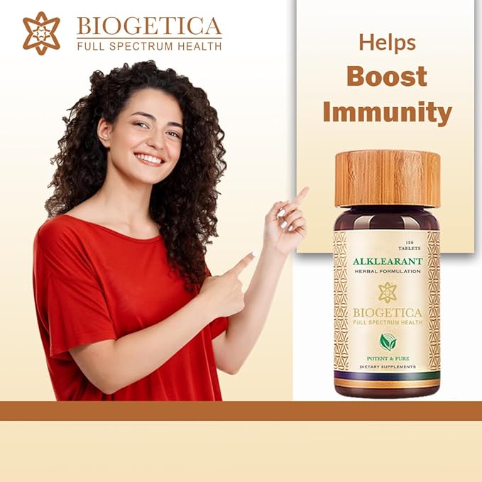 Biogetica Alklearant Cleanse Supports Healthy Digestive Function Increases Energy- 120 Tablets