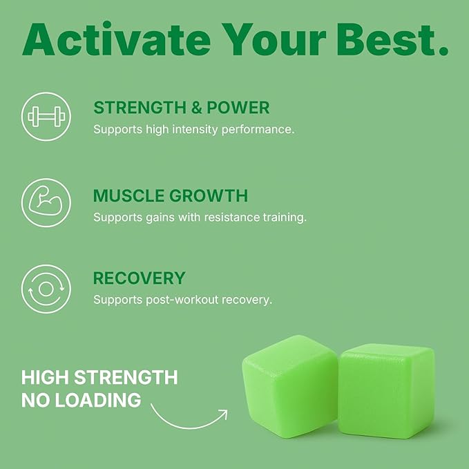 Creatine Monohydrate Gummies – 3600mg Real Creatine Per Serving – Transparent Label Tangy Green Apple Flavor Lab-Tested Strength &amp Endurance Supplement