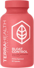 Terra Health Essentials Bloat Control | Fast-Acting No Bloat Relief w/Digestive Enzymes Probiotic Strains for Targeted Anti Bloat Support - Lactase Lipase Protease &amp Amylase for Digestive Healt