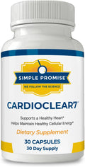 Simple Promise CardioClear7 - Coenzyme Q10 (CoQ10) 100mg and PQQ 10mg Heart Health Supplement with Shilajit - Supports Circulation Cellular Energy &amp Cardiovascular Health - 30 Capsules
