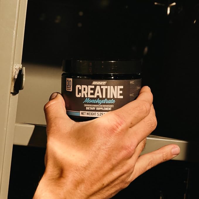 ONNIT Creatine Monohydrate Powder – IGEN™ Non-GMO Tested 5g Premium Creatine for Muscle Strength Power &amp Lean Mass Supports Brain Health &amp Cellular Energy Unflavored 30 Servings 5.29 oz