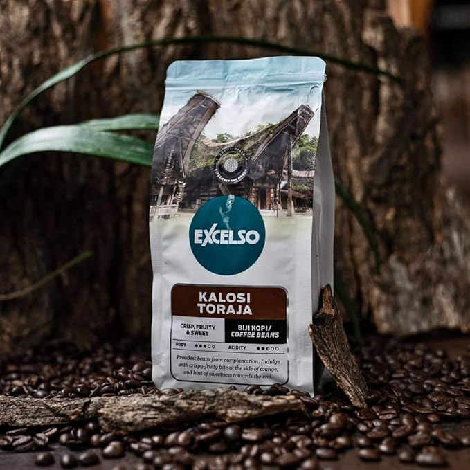 Excelso Kalosi Toraja Ground Coffee 200g (Pack of 1)