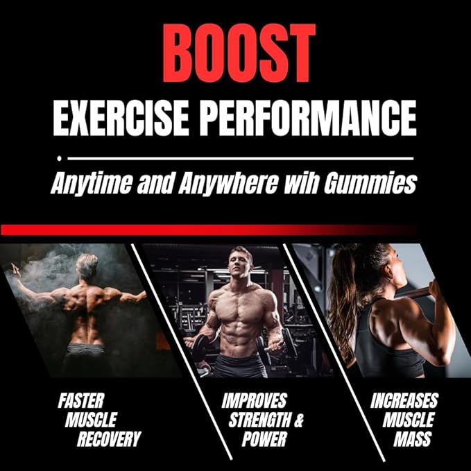 Creatine Monohydrate Gummies for Men &amp Women-5g of Creatine Monohydrate per Serving- Increase Strength and Build MuscleSugar Free 120 Count