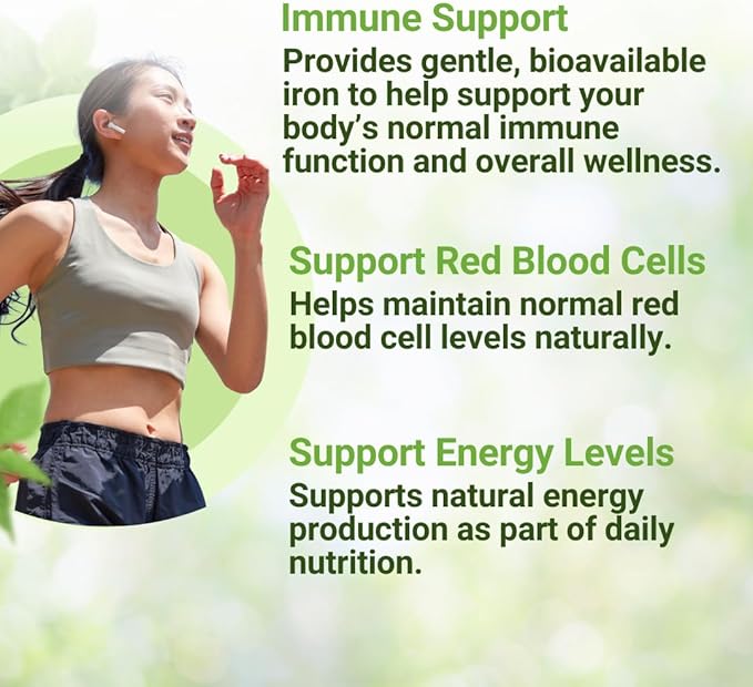 NEW ROOTS HERBAL Heme Iron Supplement | 4-in-1 Formula with Vitamin C B12 Folate for Best Absorption | Raise Hemoglobin &amp Ferritin for Women &amp Men Low-FODMAP (30 Capsules)