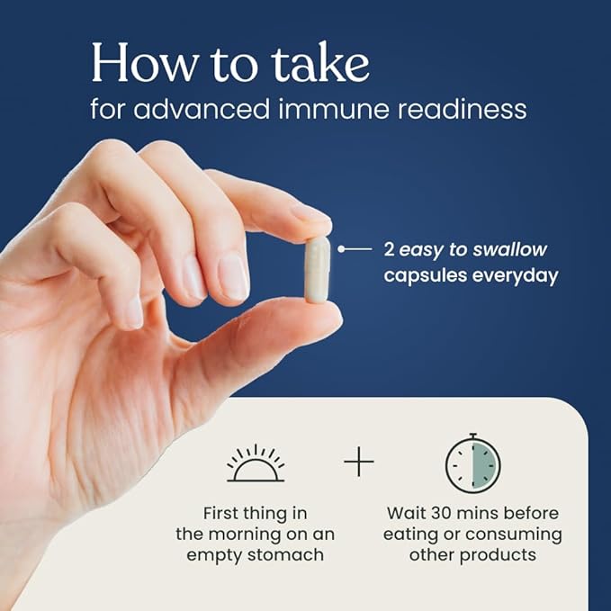 Better Way Health™ - Advanced Immune Readiness - Highly Purified 13/16 Beta Glucan 100 - Clinically Tested Immune Defense - 100mg/60 Capsules