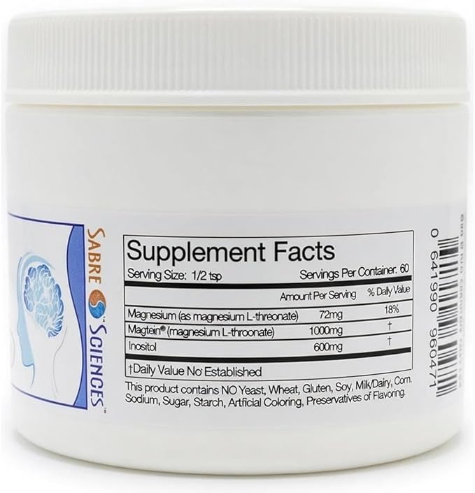 Original iMagT - Magnesium L-Threonate. Powder 100g by Sabre Sciences