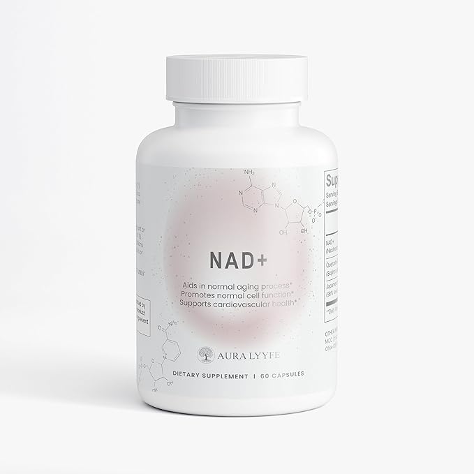 NAD+ Supplement with Resveratrol &amp Quercetin – Cellular Energy &amp Metabolic Support Formula Promotes Cellular Repair Vitality &amp Cognitive Function Vegan Gluten-Free Non-GMO Made in USA