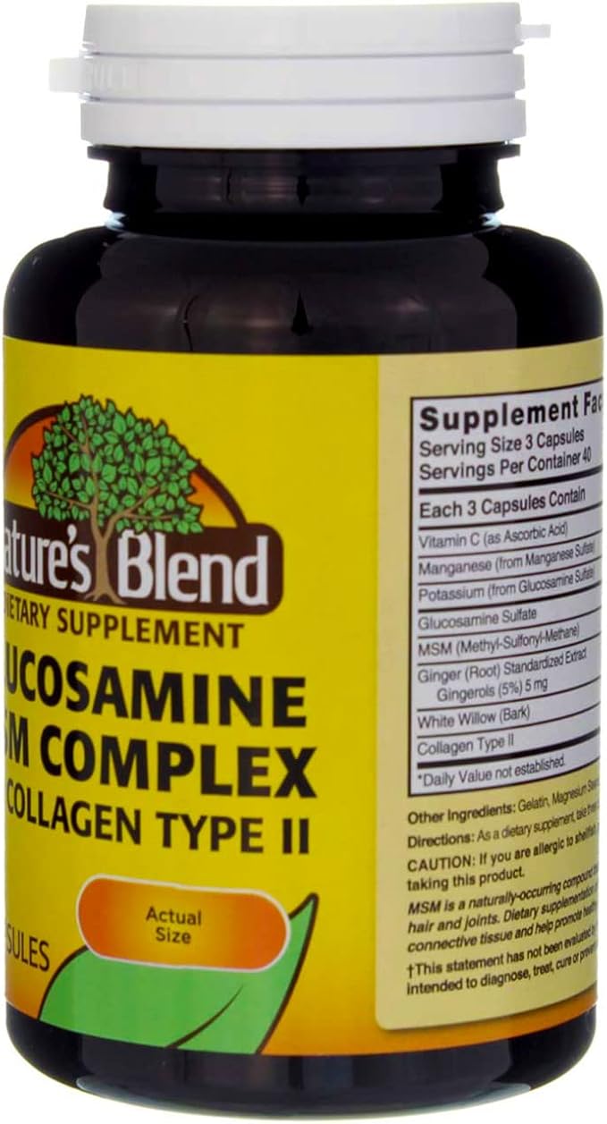 Nature's Blend Glucosamine/MSM Complex Capsules - 120 ct Pack of 5