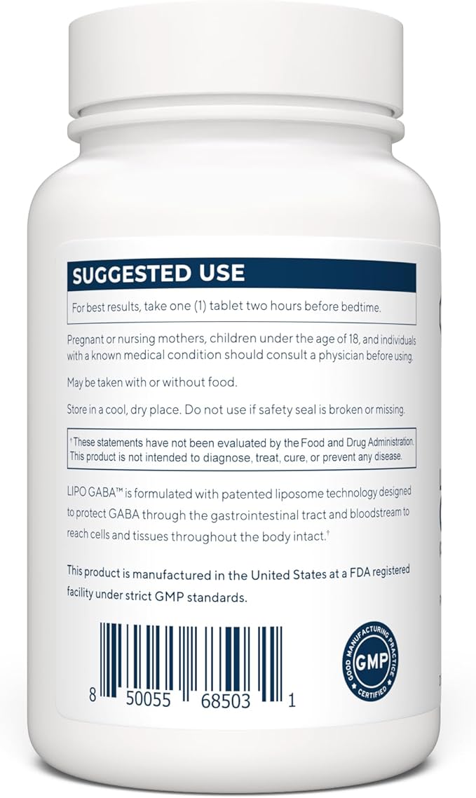 Renue By Science GABA | High Strength Liposomal GABA Supplements | 90 GABA Capsules - 300mg Gamma-Aminobutyric Acid per Serving | Non-GMO | Made in the USA Third-Party Tested