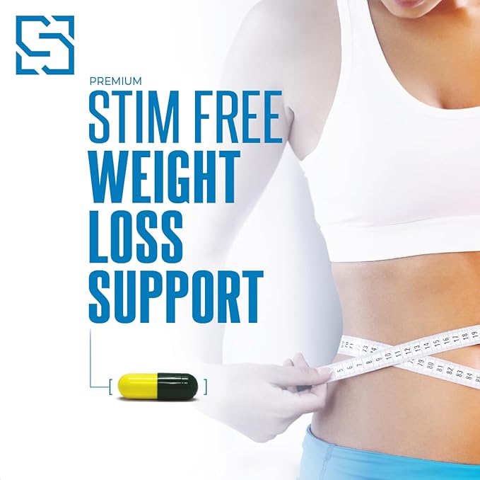 SLIMIFY Complete Control Stimulant-Free Weight Loss Supplement - Supports Metabolism Appetite Control &amp Energy Boosting Appetite Suppressant Belly Fat Burner - 60 Capsules