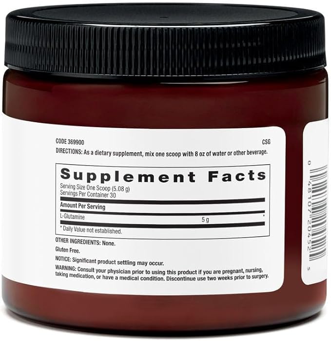 Beyond RAW Chemistry Labs L-Glutamine Powder Supports Muscle Function Lab Grade 30 Servings