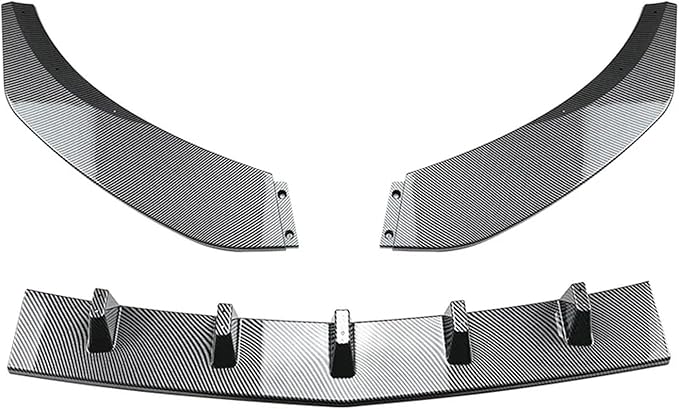 Kiyah Car Front Bumper Lip Splitter Diffuser Compatible with Mercedes Benz CLA Class C117 CLA200 CLA220 CLA250 CLA45 A-MG 2016-2019 Facelift(Glossy Black)