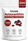 Divani Astaxanthin Natural Astaxanthin Non-GMO Gluten-Free Soy Free Daily Eye Skin Support (1)
