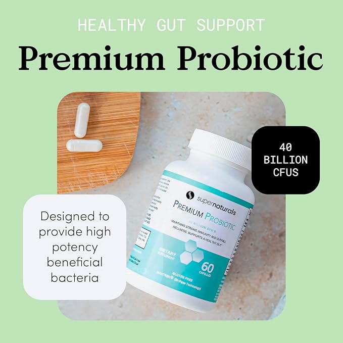 Premium Probiotics 40 Billion CFU Probiotics for Digestive Health Made with MAKTrek Bipass Technology Women &amp Mens Probiotics for Gut Health 60 Probiotic Capsules