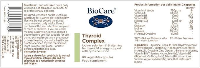 BIOCARE Thyroid Complex 60 CT