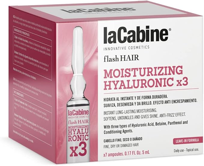 La Cabine Flash Hair Moisturizing Hyaluronic 7 Ampoules of 5 ml