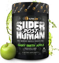 Alpha Lion Superhuman Post Workout Recovery Muscle Builder Drink Creatine Powder + More for Lean Muscle Growth Strength &amp Volume Supplement for Women &amp Men (25 Servings Gainy Smith Apple)