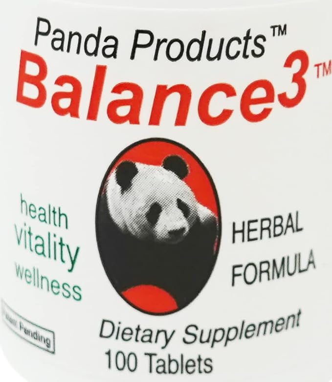 Balance 3 - Panda Products 100 Tablets Herbal Formula