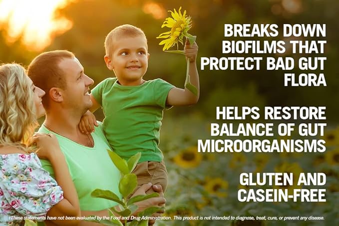 Kirkman - Biofilm Defense Disruptor and Buster - W/Lipase and Glucoamylase - Enzymes for Digestion for Men and Women - Protects Immune System - 60 Supplement Capsules
