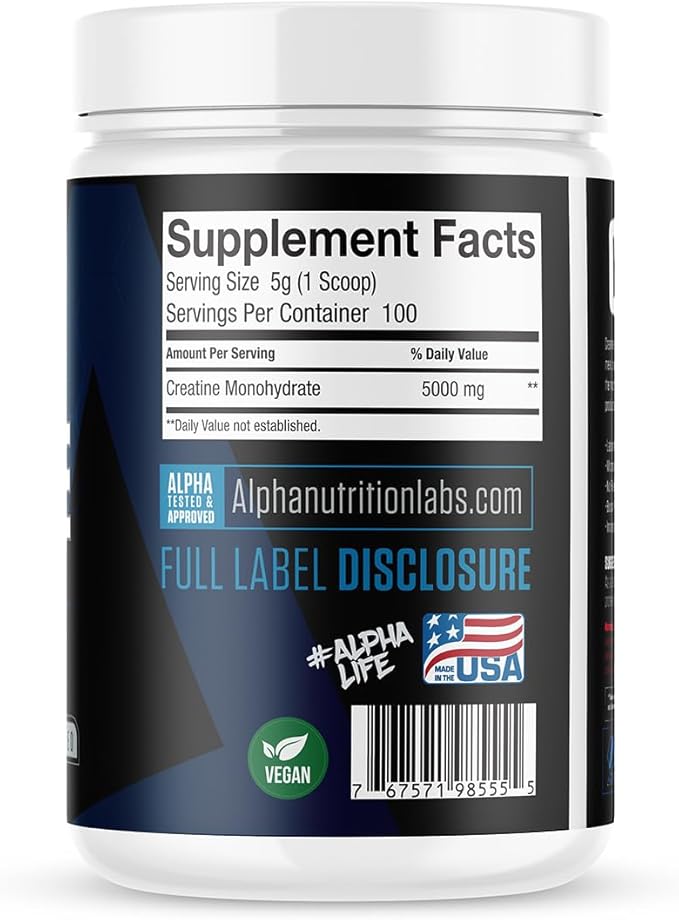 Micronized Creatine Powder Unflavored 500g