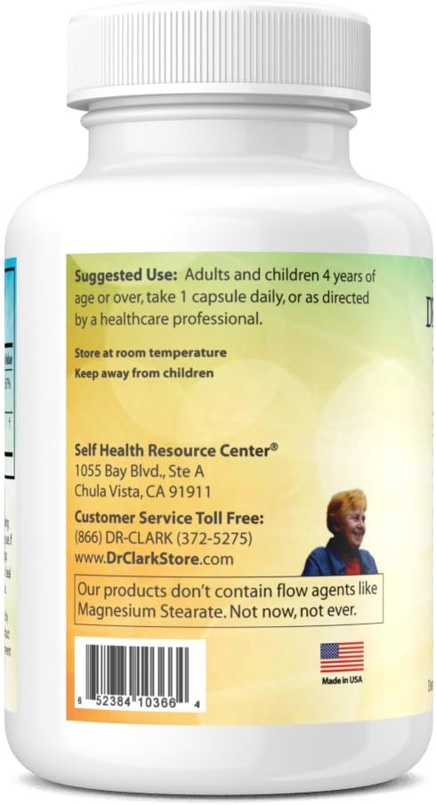 Dr. Clark Vitamin C with Rose HIPS Supplement – 1000mg 100 Gelatin Capsules Immune Support &amp Antioxidant Protection