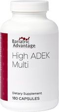 Bariatric Advantage High ADEK Multi - for Bariatric Surgery Patients - Multivitamin with Vitamins A D E K &amp Trace Minerals - 100%+ DV of ADEK - 180 Capsules