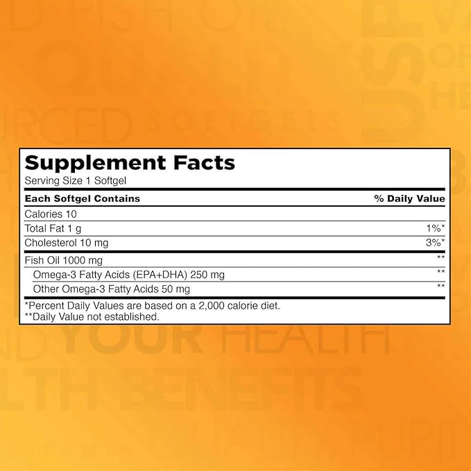 KIRKLAND Signature Fish Oil 1000 mg. 400 Softgels (3 Pack)