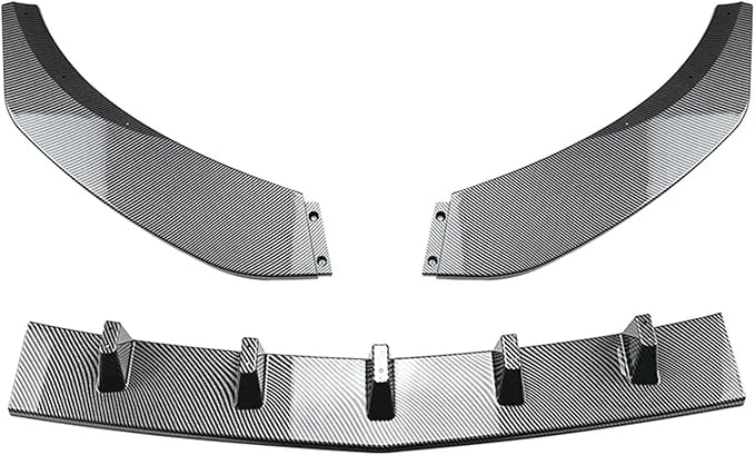 Kiyah Front Bumper Compatible for Mercedes Benz CLA Class C117 2016-2019 CLA200 260 CLA45 AMG Front Shovel Front Lip Spoiler Car (Color : Carbon Look)