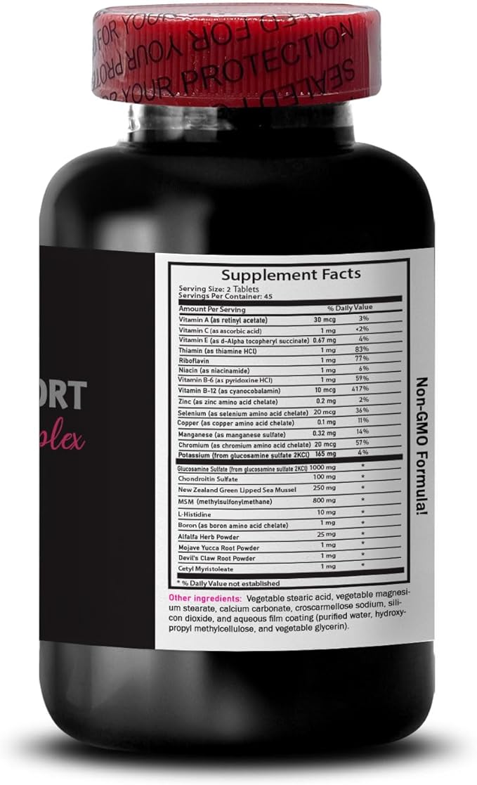 Joint Mobility Blend - JOINT SUPPORT COMPLEX - Boron Complex Supplement MSM &amp Glucosamine Powder Joint Support Solution Chondroitin Sulfate Capsules Glucosamine Joint Enhancer 3 Bottles 270 Ta