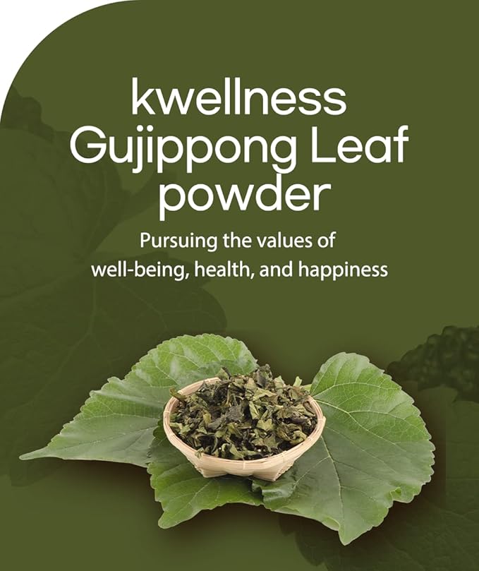 Organic Gujippong Leaf Powder - Kwellness Made in Korea Energy Well-Being Superfood Healthy Powder Natural Ingredients 250g