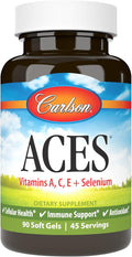 Carlson - ACES Vitamins A C E + Selenium Cellular Health &amp Immune Support Antioxidant 90 Softgels