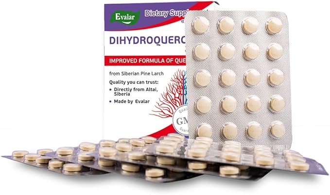 Evalar Dihydro Quercetin Siberian Pine Larch Bioflavonoid 100 Tabs