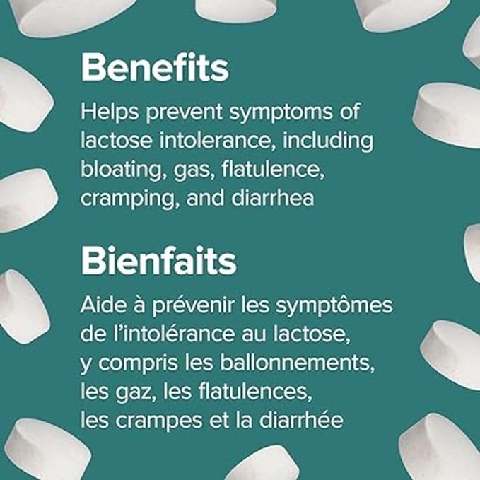 Dairy Again!™ Lactase Enzyme 250 mg Chewable Tablets