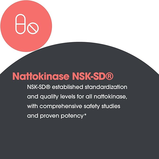 Allergy Research Group ARG Nattokinase 50 mg - Supplement to Support Healthy Circulation - Delivers 50 mg Nattokinase NSK-SD from Fermented Soybeans per Serving - 150 Servings - 300 Capsules