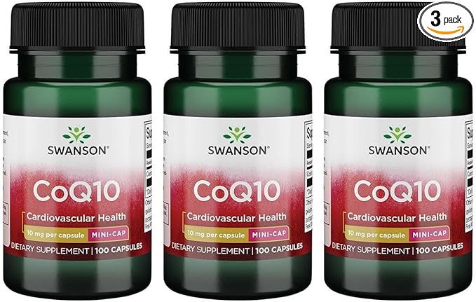 Swanson Coq10 - Mini Cap 10 mg 100 Caps (3 Pack)