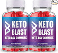 (2 Pack) Keto Blast Gummies Maximum Strength Original Keto Blast Gummy Advanced Formula 2 Month Supply