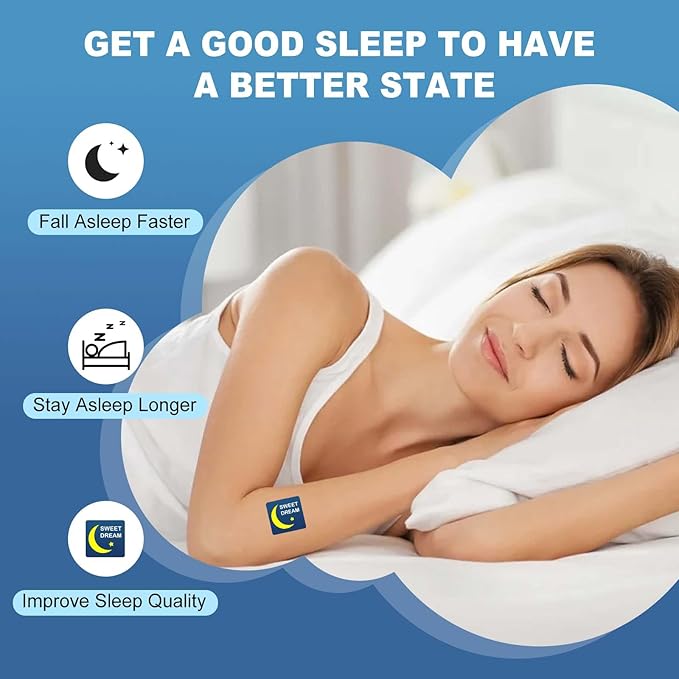 Sleep Patches for Adults Extra Strength Natural Deep Sleep Patche with Melatonin &amp Valerian Long-Lasting Night Comfort Relax &amp Wake Up Refreshed Easy to Use for Men and Women 120 Count AA