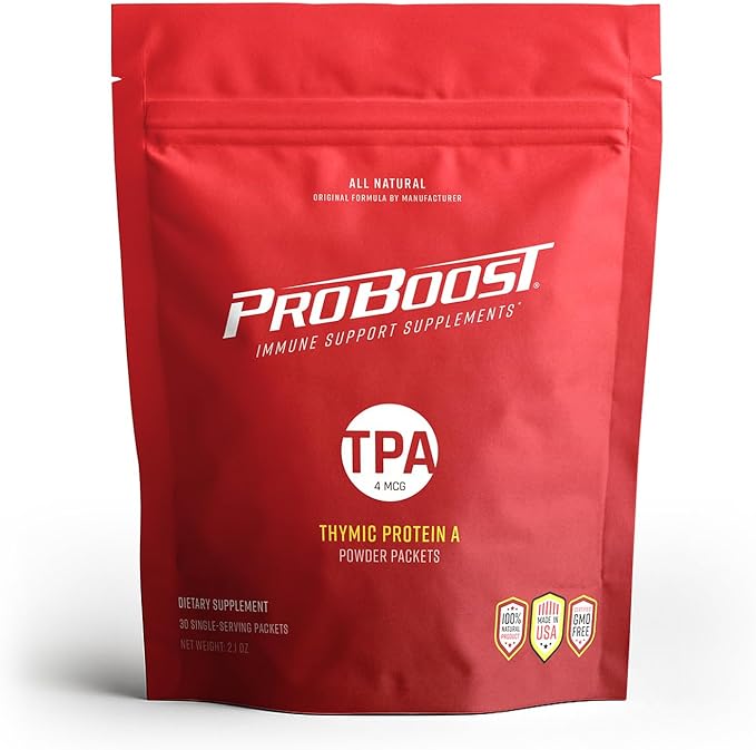 Thymic Protein A Powder Packets (4 McG TPA) – Immune System Support Supplement - All Natural Non-GMO Formula - 30 Packets