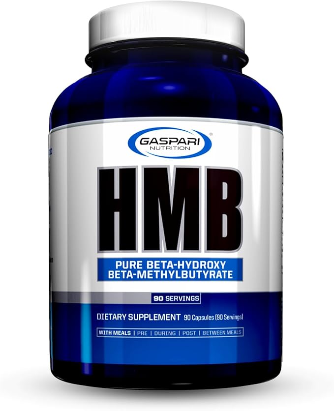 Gaspari Nutrition HMB Pure Beta-Hydroxy Beta-Methylbutyrate Help Muscle Growth Promotes Strength and Recovery Combats Muscle Breakdown 1000 mg of HMB (90 Servings)