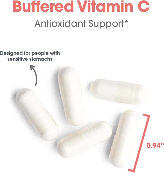 Allergy Research Group - Buffered Vitamin C Powder - Antioxidant Immune Calcium/Mag/K - 240 g (8.5 oz)