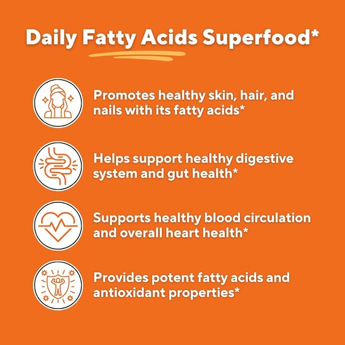 Omega 7 Sea Buckthorn Berry Oil 1000mg for Hair Skin Nails Heart Health Support - 34% Palmitoleic Acid &amp Natural Omega 3 6 9 Fatty Acids Supplement - 120 Capsules Non-GMO Gluten-Free
