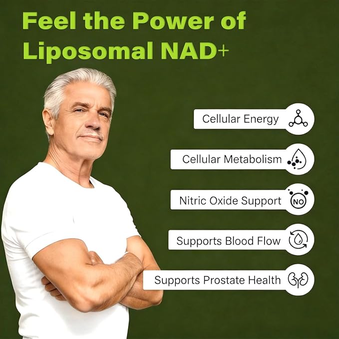 RAPGET Liposomal NAD Supplement + Resveratrol – NMN Supplement Alternative High Purity NAD + Supplement for Energy - Support Cellular Health - 60 Capsules