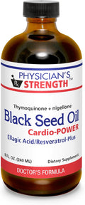 Physician's Strength Black Seed Cardio-POWER - 8 fl oz - Ellagic Acid/Resveratrol-Plus - Supports Better Health - Non-GMO - 48 Servings