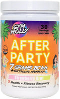 Gym Molly After Party Vegan BCAA Powder Electrolyte Powder BCAA Amino Acids After Post Workout Recovery Drink Zero Carbs Zero Sugar 35 Calories Caffeine-Free (Strawberry Kiwi)