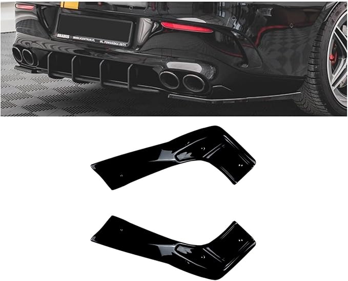 Rear Bumper Diffuser Splitter Canard Spoiler ABS Gloss Black Compatible for Benz CLA-Class C118 CLA35 CLA45 AMG 2021 2022 2023+ binbin06792 store