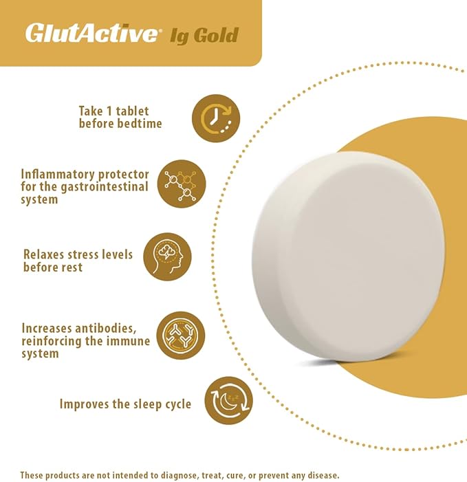 IG-Gold 750mg | Colostrum | Healthy Immune Function Protect Regenerate &amp Strengthen Sleep Aid Gut Restore | Melatonin + Vitamin D + Resveratrol + Cysteine Elderberry (Sauco). (30ct)
