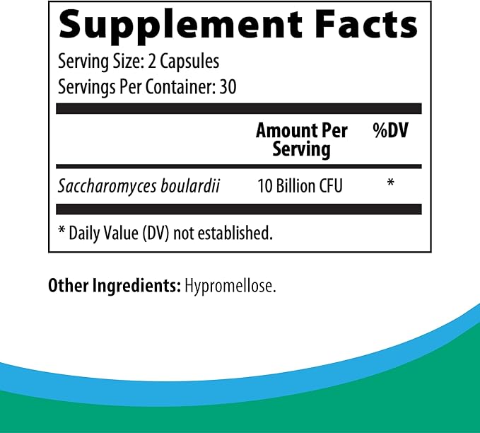 Rootcology by Dr. Izabella Wentz | S. Boulardii | Probiotic Capsules - Shelf-Stable 10 Billion CFU Saccharomyces | 60 Capsules