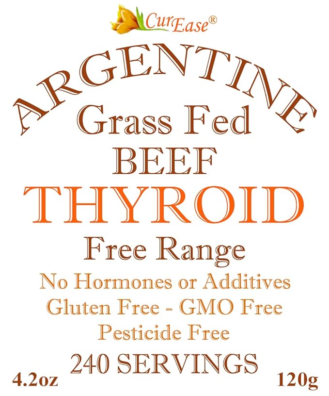 Beef Thyroid Powder - Grass Fed &amp Finished Argentine (4.2oz)