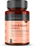 Nattokinase 4000 FU per Capsule – 120 Vegan Capsules – High Potency – Delayed-Release – Non-GMO Soy-Derived – Clean Label – 4 Month Supply – Pure Enzyme from Bacillus subtilis Natto