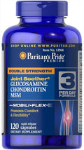 Puritan's Pride Glucosamine Chondroitin &amp MSM-3 Per Day Formula